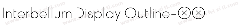 Interbellum Display Outline字体转换
